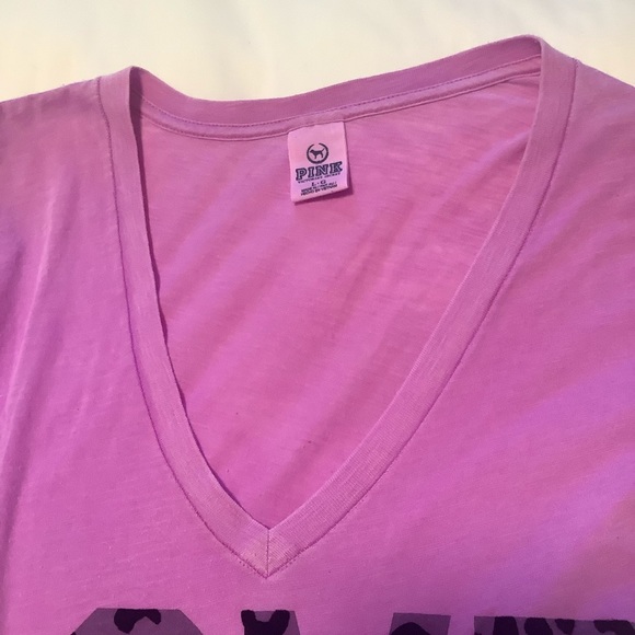 💜3/$30 Love PINK L Victoria’s Secret Graphic Tee - Picture 3 of 6